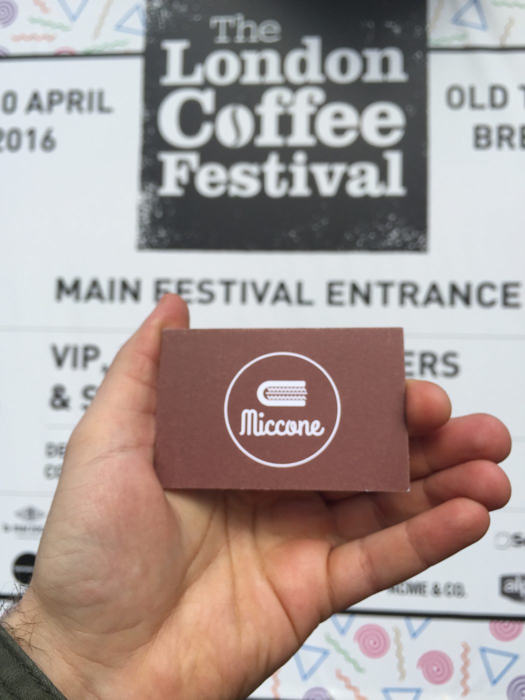 Miccone al London Coffee Festival